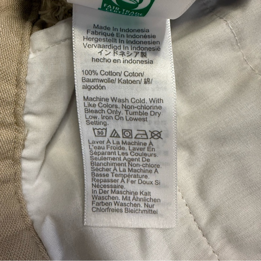 J Crew Cropped Pants Womens 6 Petite Tan Khaki Cotton Patch Pocket - Picture 8 of 9